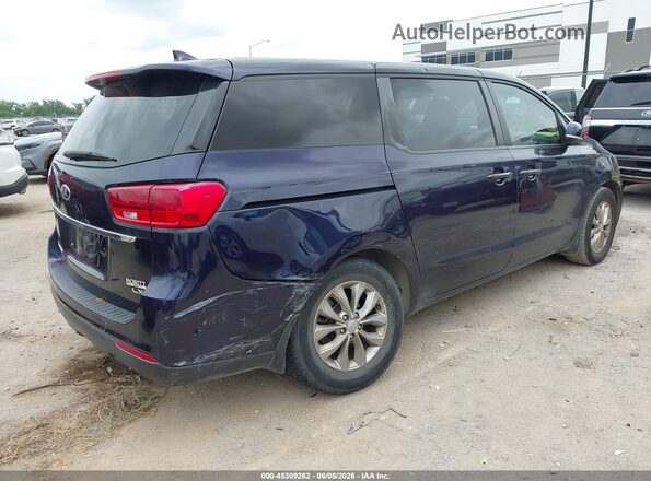 KNDMB5C18L6613336 2020 KIA SEDONA Blue Trasero derecho