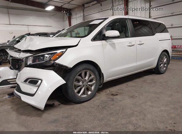 KNDMB5C18L6639497 2020 KIA SEDONA White Vista tres cuartos delantera izquierda