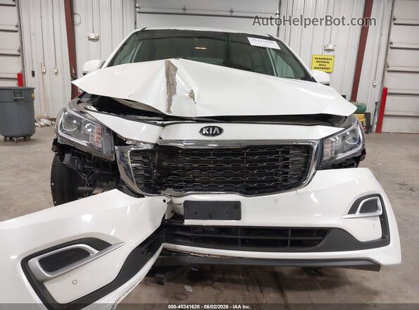 KNDMB5C18L6639497 2020 KIA SEDONA White Vista del cuadro de instrumentos