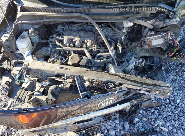 KNDMB5C18M6662957 2021 KIA SEDONA Gray Вид підкапотного простору