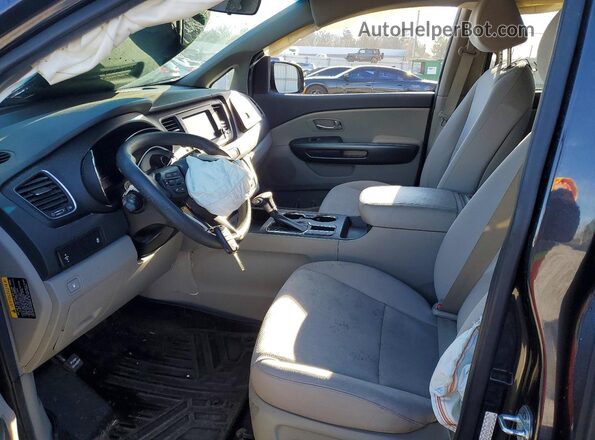 KNDMB5C18M6662957 2021 KIA SEDONA Gray Вид салону спереду