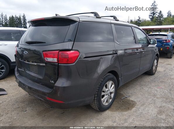 KNDMB5C19G6187226 2016 KIA SEDONA Gray Հետևի աջ