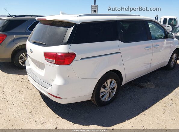 KNDMB5C19G6203764 2016 KIA SEDONA White უკანა მარჯვენა