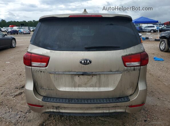 KNDMB5C19H6219304 2017 KIA SEDONA Beige Հետևի տեսք