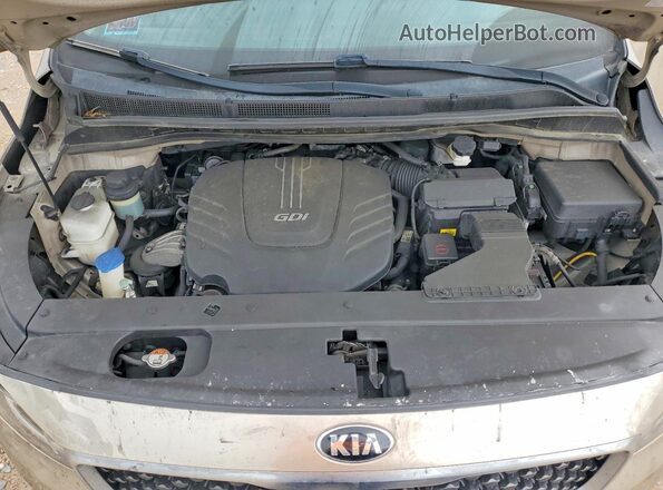 KNDMB5C19H6219304 2017 KIA SEDONA Beige Շարժիչի բաժամունքի տեսք