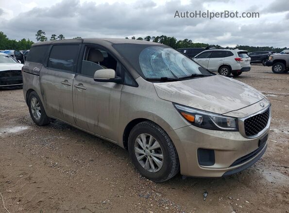 KNDMB5C19H6219304 2017 KIA SEDONA Beige Առջևի աջ