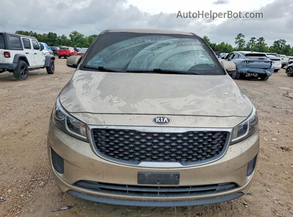 KNDMB5C19H6219304 2017 KIA SEDONA Beige Դիմացի տեսք