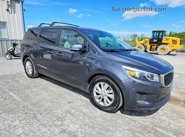KNDMB5C19H6238712 2017 KIA SEDONA Gray Przód prawy