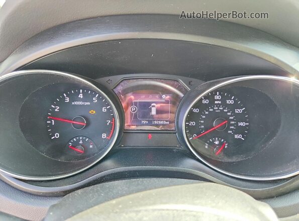 KNDMB5C19H6238712 2017 KIA SEDONA Gray Widok zestawu wskaźników