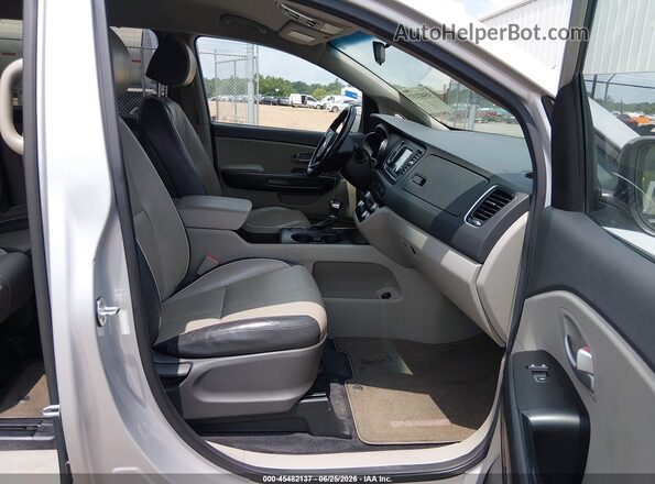 KNDMB5C19H6282287 2017 KIA SEDONA Gray Սալոնի դիմացի տեսք