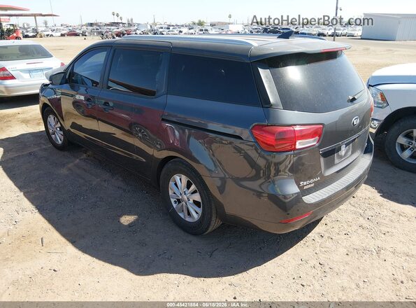 KNDMB5C19H6326157 2017 KIA SEDONA Gray Հետևի ձախ