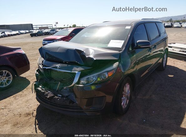 KNDMB5C19H6326157 2017 KIA SEDONA Gray Դիմացի տեսք