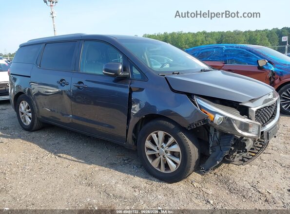 KNDMB5C19H6333089 2017 KIA SEDONA Gray წინა ხედი