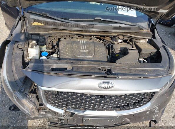 KNDMB5C19H6333089 2017 KIA SEDONA Gray უკანა ხედი