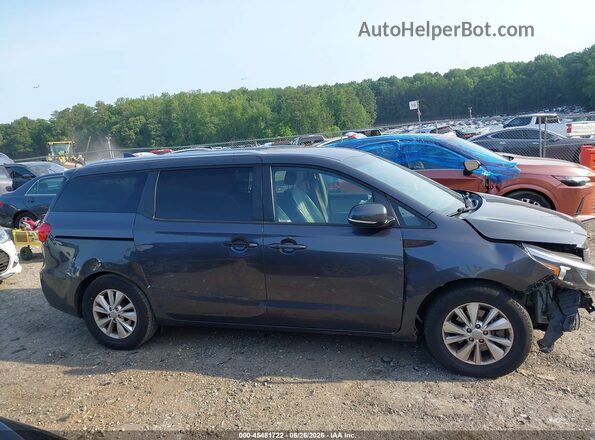 KNDMB5C19H6333089 2017 KIA SEDONA Gray უკანა სალონის ხედი