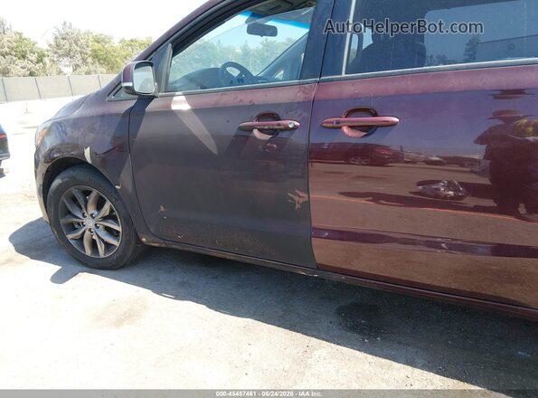 KNDMB5C19L6642313 2020 KIA SEDONA Maroon Vista del cuadro de instrumentos