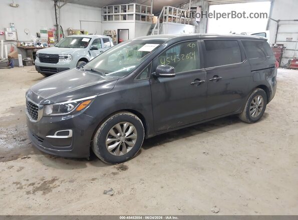 KNDMB5C19M6668623 2021 KIA SEDONA Gray Vista tres cuartos delantera izquierda