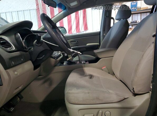 KNDMB5C1XG6125835 2016 KIA SEDONA Charcoal წინა სალონის ხედი