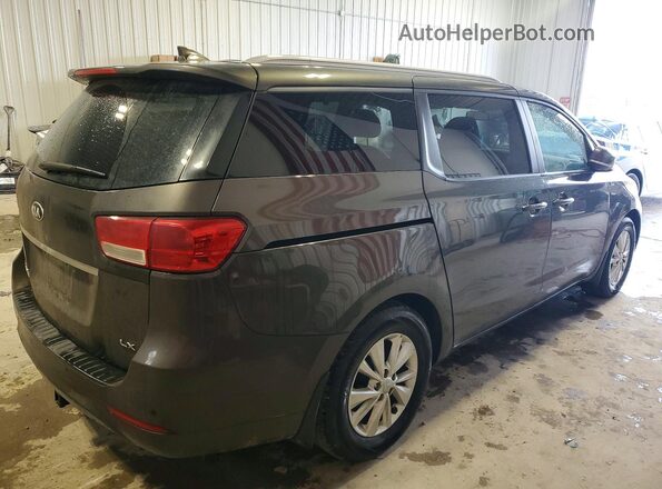 KNDMB5C1XG6125835 2016 KIA SEDONA Charcoal უკანა მარჯვენა