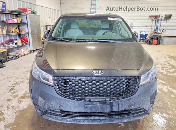 KNDMB5C1XG6125835 2016 KIA SEDONA Charcoal წინა ხედი