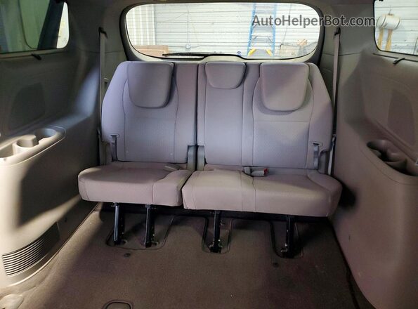 KNDMB5C1XG6125835 2016 KIA SEDONA Charcoal უკანა სავარძლების ხედი