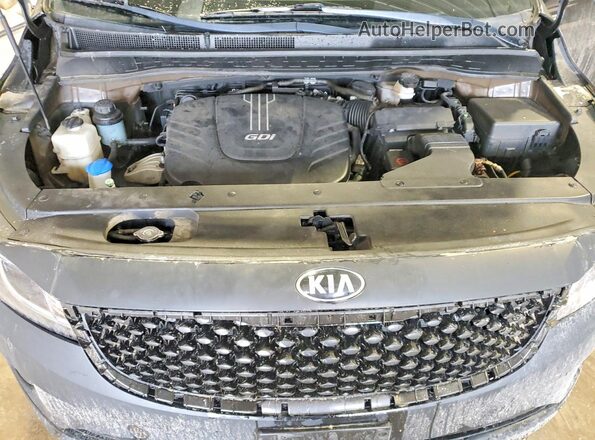 KNDMB5C1XG6125835 2016 KIA SEDONA Charcoal ძრავის განყოფილების ხედი