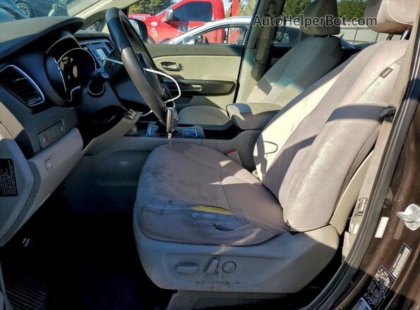 KNDMB5C1XG6166160 2016 KIA SEDONA Коричневый 
