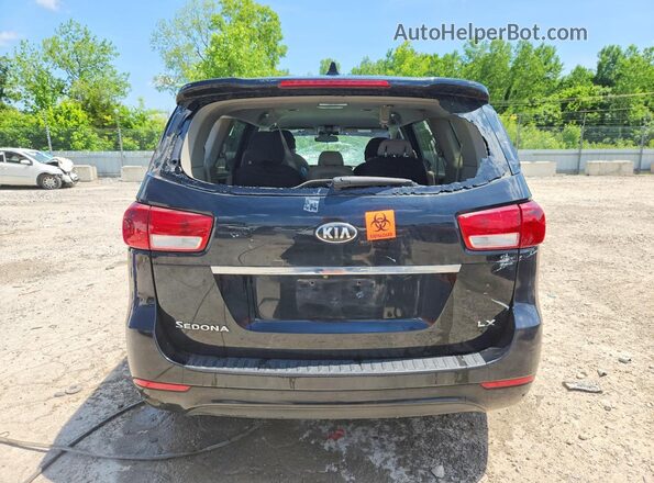 KNDMB5C1XH6228447 2017 KIA SEDONA Black Rear view