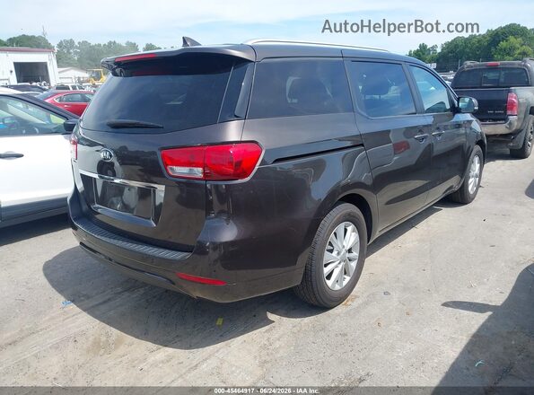 KNDMB5C1XH6248164 2017 KIA SEDONA Brown უკანა მარჯვენა