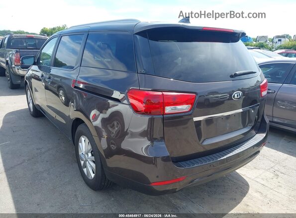KNDMB5C1XH6248164 2017 KIA SEDONA Brown უკანა მარცხენა