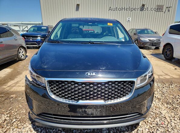 KNDMB5C1XJ6385952 2018 KIA SEDONA Black წინა ხედი
