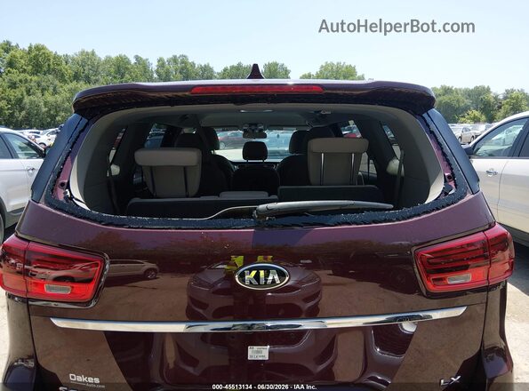 KNDMB5C1XK6548634 2019 KIA SEDONA Burgundy 