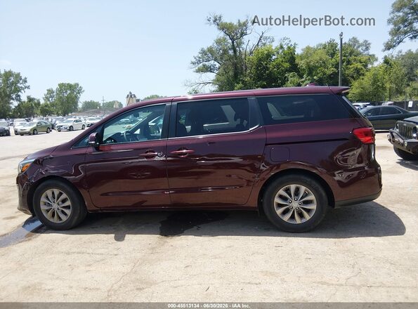 KNDMB5C1XK6548634 2019 KIA SEDONA Burgundy 360 interior view