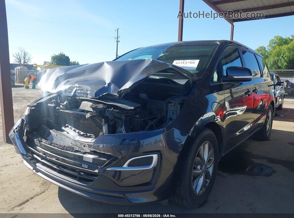 KNDMB5C1XK6559889 2019 KIA SEDONA Gray Առջևի ձախ երեք քառորդ տեսարան