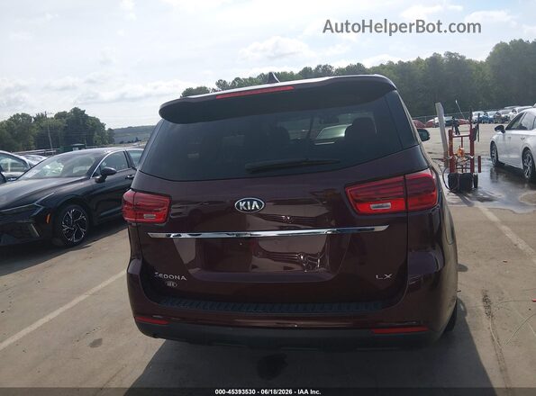 KNDMB5C1XL6582736 2020 KIA SEDONA Бордовый 