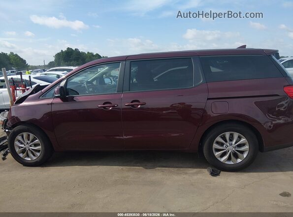KNDMB5C1XL6582736 2020 KIA SEDONA Бордовый 