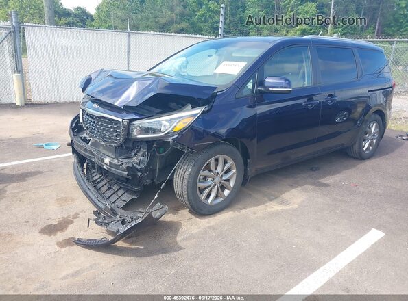 KNDMB5C1XL6613564 2020 KIA SEDONA Blue Передня ліва чверть