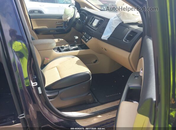 KNDMB5C1XL6613564 2020 KIA SEDONA Blue Вид салону спереду