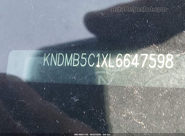 KNDMB5C1XL6647598 2020 KIA SEDONA Brown Շարժիչի բաժամունքի տեսք