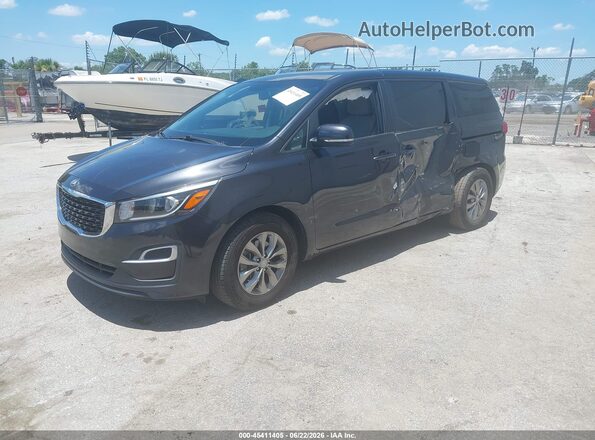 KNDMB5C1XM6665326 2021 KIA SEDONA Black წინა მარცხენა ხედი სამი მეოთხედიდან