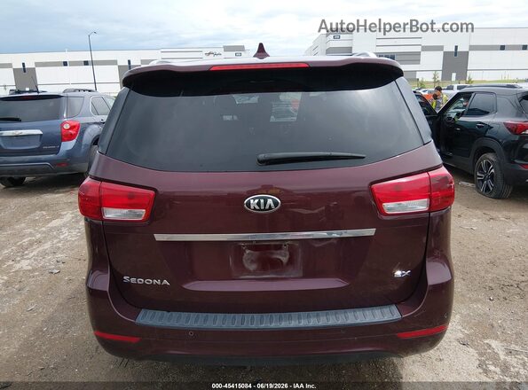 KNDMC5C12H6255641 2017 KIA SEDONA Burgundy 
