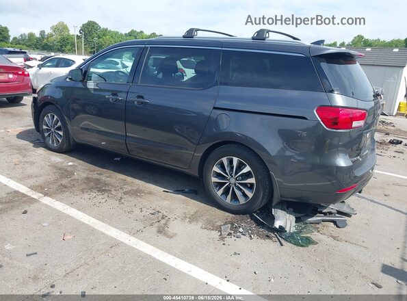 KNDMC5C12H6325803 2017 KIA SEDONA Gray Հետևի ձախ