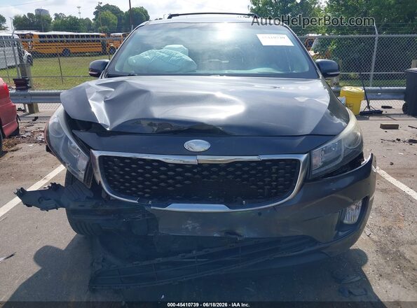 KNDMC5C12H6325803 2017 KIA SEDONA Gray Դիմացի տեսք