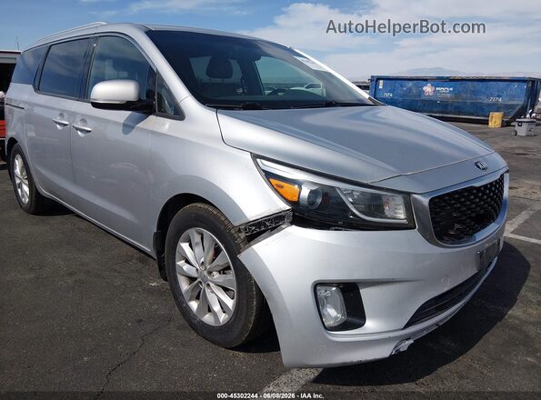 KNDMC5C14G6100524 2016 KIA SEDONA Silver 