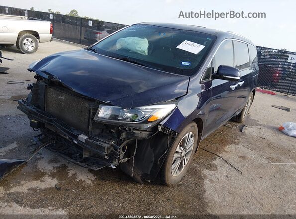 KNDMC5C17M6665281 2021 KIA SEDONA Blue Vista tres cuartos delantera izquierda