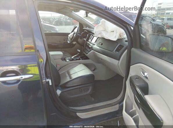 KNDMC5C17M6665281 2021 KIA SEDONA Blue Vista interior delantera