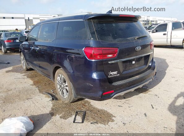 KNDMC5C17M6665281 2021 KIA SEDONA Blue Trasero izquierdo