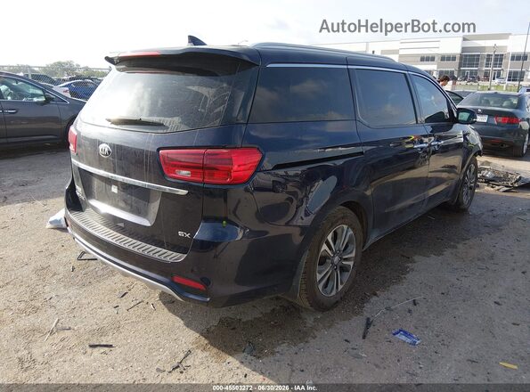 KNDMC5C17M6665281 2021 KIA SEDONA Blue Trasero derecho