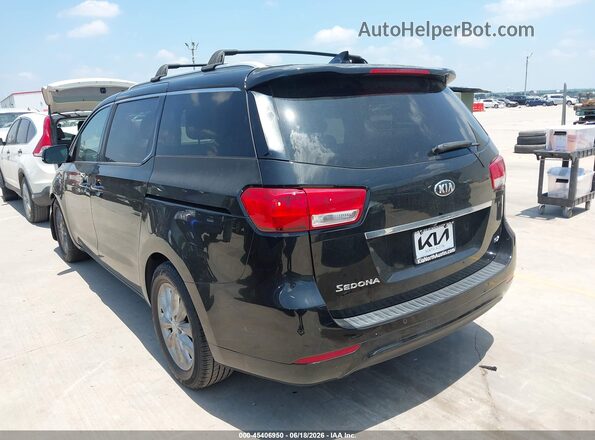 KNDMC5C18G6146972 2016 KIA SEDONA Черный Задняя левая четверть