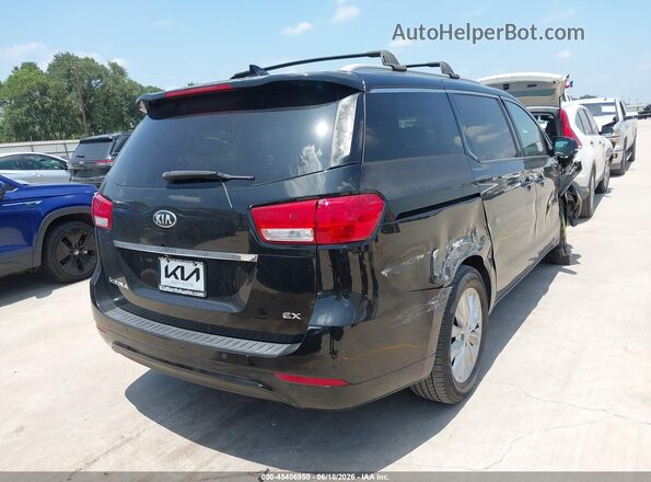 KNDMC5C18G6146972 2016 KIA SEDONA Черный Задняя правая четверть